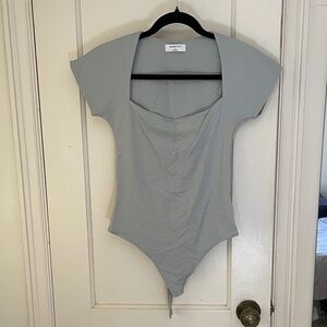Babaton Light Gray Bodysuit